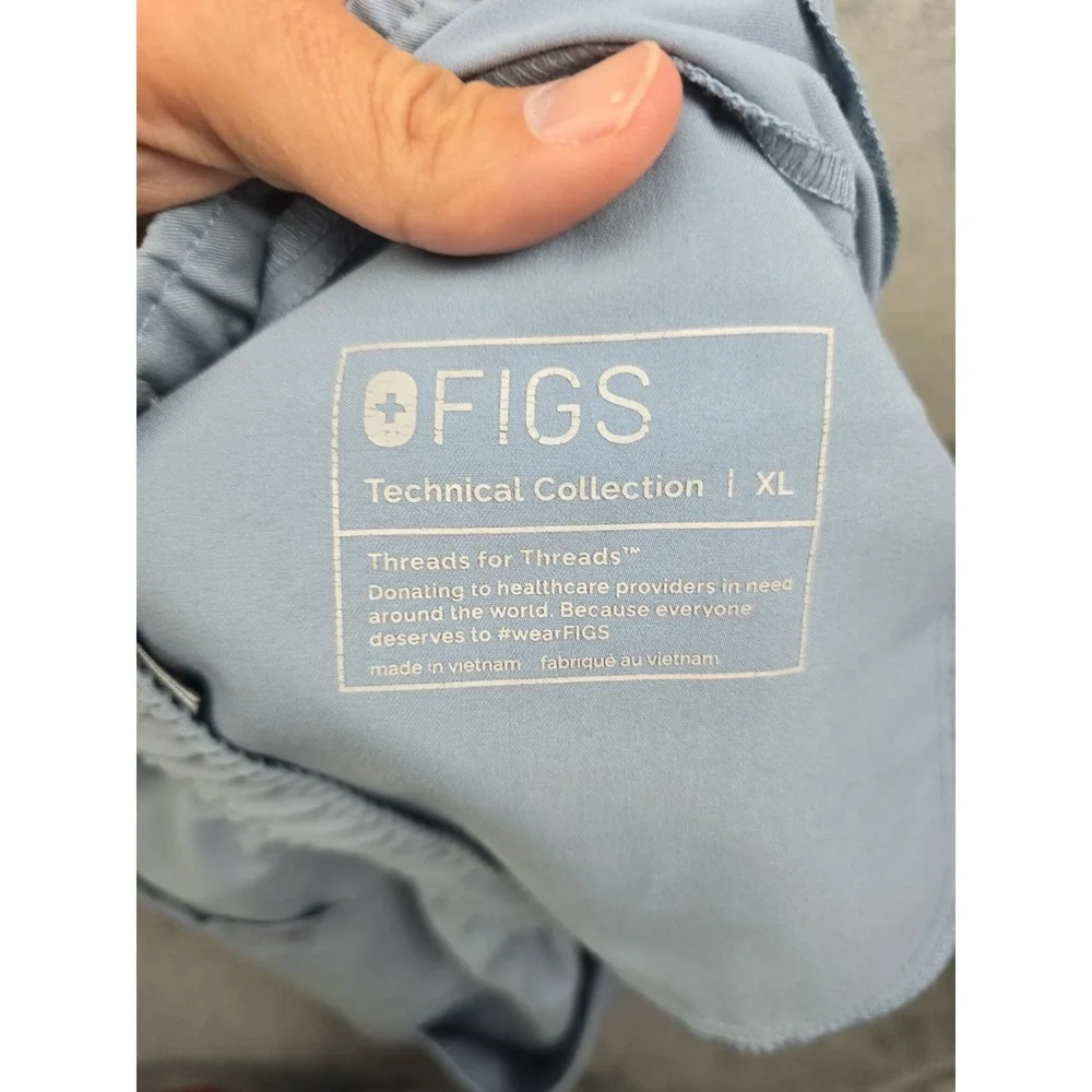 FIGS Mens Tansen Jogger Scrub Pants Mens XL Blue Technical Collection Medical